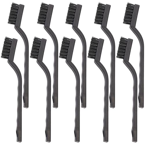 10PCS Anti Static ESD Cleaning Brush Kit, Keyboard PCB Motherboards Circuit Boards Electronic Devices Tool Set, Black