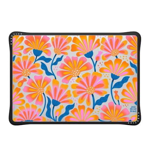 CASETiFY Impact MacBook Pro 13" (M1/M2/Intel) Case [Cushioned Impact Corners/Scratch-Resistant/Anti-Slip Grip] - Lazy Daisy - Clear Black - color: Lazy Daisy, size: MacBook Pro 13