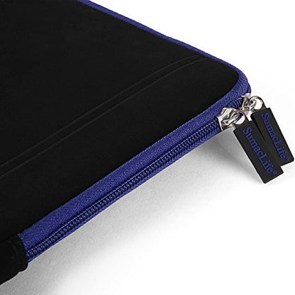 13 Inch Laptop Sleeve Neoprene Padded Case for Work and Commute - Blue - color: Blue