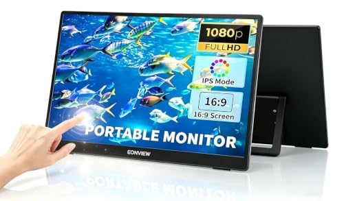 Portable Touchscreen Monitor, 14 Inch, 1080P IPS Display, Zero Frame, USB-C and HDMI, for Laptop, PC, Mac, PS, Xbox, Nintendo Switch - size: 14.0 Inch(Touchscreen)