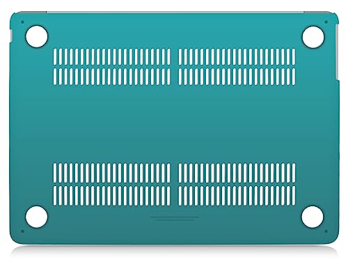 UESWILL Compatible with MacBook Air 13 inch M5 M4 M3 M2 Case 2022-2026 Model A3449 A3240 A3113 A2681, Matte Hard Shell Case Cover for MacBook Air 13.6 + Microfiber Cloth, Peacock Green - color: Peacock Green, size: MacBook Air 13" (M2 M3 M4 M5)