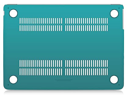 UESWILL Compatible with MacBook Air 13 inch M5 M4 M3 M2 Case 2022-2026 Model A3449 A3240 A3113 A2681, Matte Hard Shell Case Cover for MacBook Air 13.6 + Microfiber Cloth, Peacock Green - color: Peacock Green, size: MacBook Air 13" (M2 M3 M4 M5)