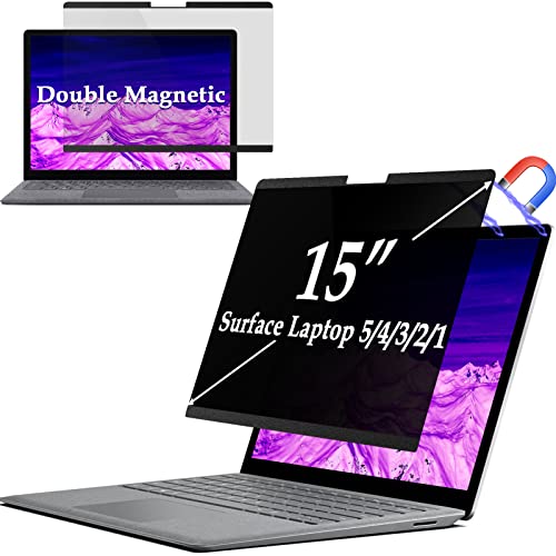 IPROKKO Surface Laptop Privacy Screen 6/5/4/3/2/1-15 inch, Magnetic Removable Privacy Screen Filter for Microsoft Surface Laptop, Anti-Glare Blue Light Screen Protector - size: Surface Laptop 6/5/4/3/2/1 15"