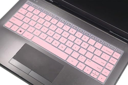 Keyboard Skin Compatible with HP Pavilion x360 14" Touch-Screen Laptop 14M-BA/BF/BW/CD/DH Series 14-DH2097NR, HP 14" 14-BA/BF/CM/CF/CE/BW/FQ/DQ/DK/DH/DS/DG/DF Series Laptop (Light Pink) - color: Light Pink