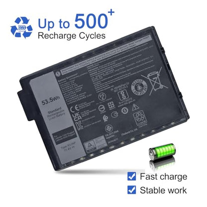 JOTACT XVJNP 53.5Wh Laptop Battery Compatible with Dell Latitude 5430 7330 Rugged Extreme P148G P148G001 P149G P149G001 Series 06JRCP 6JRCP 0M0TN3 M0TN3 KD1CT 451-BCWQ 11.4V 4457mAh - size: 5.06*3.37*0.59 inch XVJNP