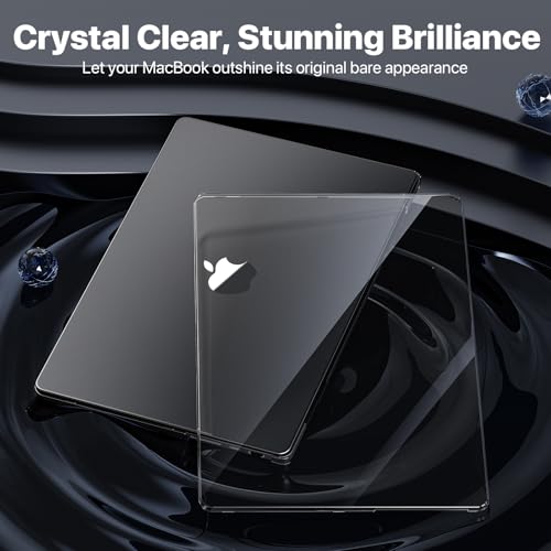 Macaset for MacBook Pro 16 inch Case 2024-2021 M4 M3 M2 M1 Pro/Max [Elegant Crystal 100% Clarity] A3403 A3186 A2991 A2780 A2485 Protective Hard Shell Laptop Cover - Crystal Clear - color: Crystal Clear