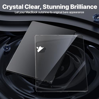 Macaset for MacBook Pro 16 inch Case 2024-2021 M4 M3 M2 M1 Pro/Max [Elegant Crystal 100% Clarity] A3403 A3186 A2991 A2780 A2485 Protective Hard Shell Laptop Cover - Crystal Clear - color: Crystal Clear