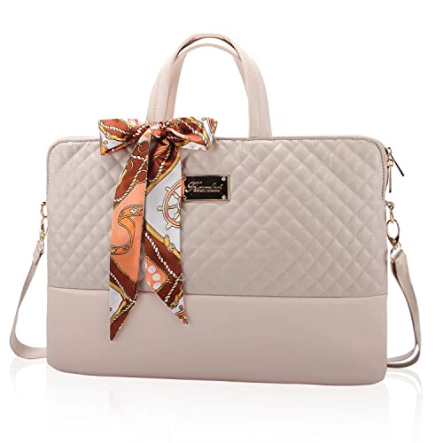 Laptop Bag for Women Slim Travel - color: Black-75pu