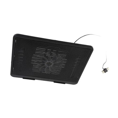 Laptop Cooling Pad,Portable Slim Quiet USB Powered Laptop Cooling Fan Stand Gaming and RGB Laptop Cooler for Improving Computer Heat Dissipation ﻿ (Black) - color: Black