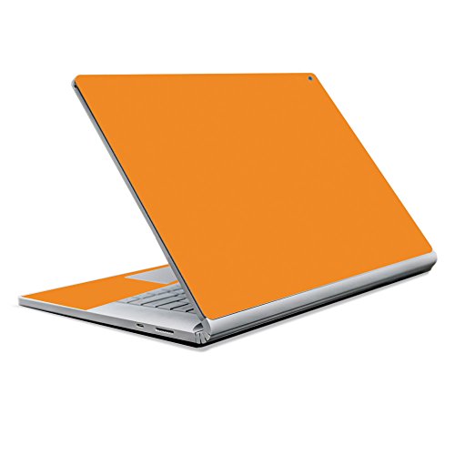 MightySkins Skin Compatible with Microsoft Surface Book 2 13" (2017) - Solid Orange | Protective, Durable, and Unique Vinyl Decal wrap Cover | Easy to Apply, Remove | Made in The USA - color: Orange