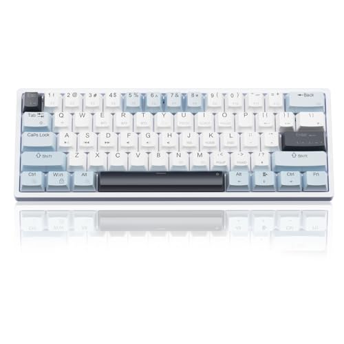 SOLAKAKA SK961 Wireless Mechanical Keyboard with RGB Backlight,Tri-Mode BT5.0/Wired/2.4GHz 60 Percent Wireless Gaming Keyboard,Red Switch