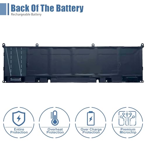 69KF2 Laptop Battery Replacement for Dell XPS 15 9500 9510 9520 Precision 5550 5560 5570 Alienware M15 M17 R3 R4 G15 Inspiron 7510 7610 P87F P91F Series 70N2F M59JH 8FCTC 11.4V 86Wh 7167mAh - size: 11.4*3.3*0.26 inch 69KF2