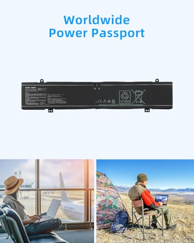 90Wh C41N2109 Laptop Battery 5630mAh 8-Cell 15.52V Replacement for Asus for ROG Flow X16 GV601RE GV601RM GV601RW / ROG Strix Scar 18 G834 Series 0B200-04200000 High Performance - style: C41N2109