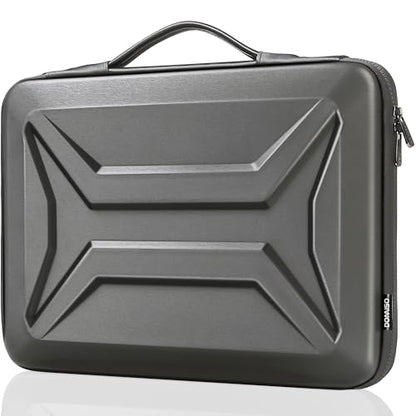DOMISO 15.6-16 Inch Laptop Hard Case, Waterproof Shockproof Hard Shell Laptop Sleeve Protective Computer Bag for Macbook Pro/Lenovo IdeaPad/HP ENVY/Dell XPS,Dark Grey - color: Dark Grey, size: 15 - 15.6 Inch