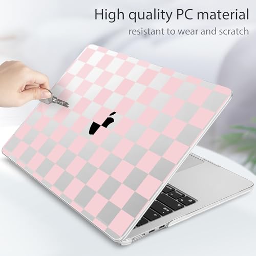 Tuiklol for MacBook Air 13 inch Case M5 2026 M4 2025 M3 2024 M2 2022 Release Model A3449 A3240 A3113 A2681,Plastic Hard Shell Cover for MacBook Air 13.6 with Touch ID, Grid - color: Grid