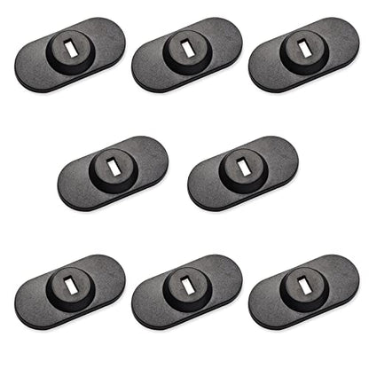 Laptop Cable Lock Hardware Security Cable Lock Anti Theft Combination Lock for iPad Tablet Laptop MacBook and All Other Notebooks and Tablets （8pcs White - color: Rectangular black 8Pcs