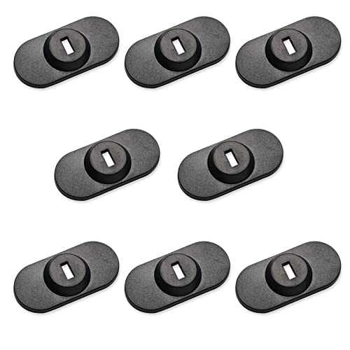 Laptop Cable Lock Hardware Security Cable Lock Anti Theft Combination Lock for iPad Tablet Laptop MacBook and All Other Notebooks and Tablets （8pcs White - color: Rectangular black 8Pcs
