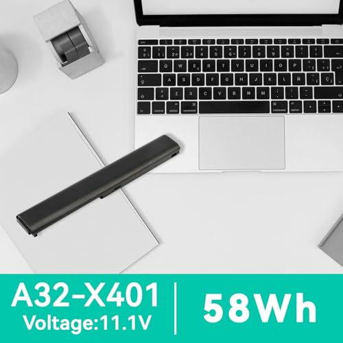 Fancy Buying Laptop Notebook Battery Compatible with Asus X501A X301 X301A X301U X401 X401A X401U X501 X501U A31-X401 A32-X401 A41-X401 A42-X401 - size: 10.13*2.15*0.77inch