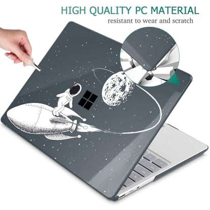 Mektron Surface Laptop Go 12.4 inch Case Compatible with Go 3/2/1 Microsoft Surface Laptop 12.4" Cover 2023-2020 Releases Model 1943/2013 Plastic Hard Shell Case with Screen Protector, Astronaut - color: Astronaut