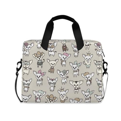 Cute Chihuahua Dogs Laptop Bag 15.6 inch | Waterproof Laptop Briefcase Laptop Bag for Women & Men - color: Cute Chihuahua Dogs