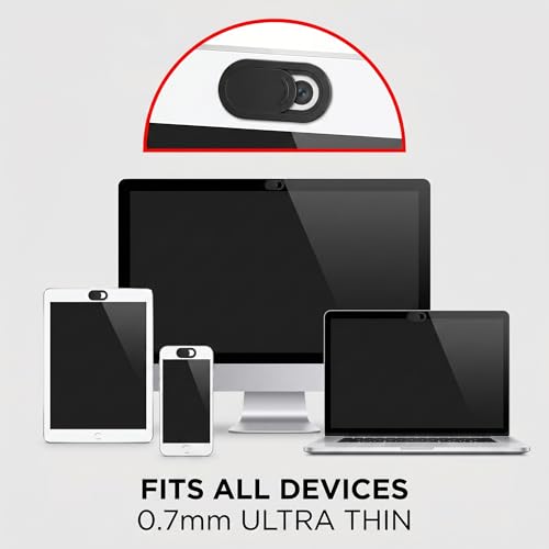 Webcam for PC, 4 Pack Ultra Thin Laptop Webcam Cover Slide Hidden Camera Blocker Adhesive Lens Privacy Screen Protector, Oval Computer and Phone Secret Camera Blocker for Digital Privacy Security
