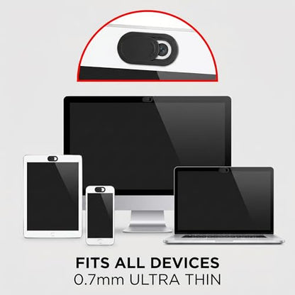 Webcam for PC, 4 Pack Ultra Thin Laptop Webcam Cover Slide Hidden Camera Blocker Adhesive Lens Privacy Screen Protector, Oval Computer and Phone Secret Camera Blocker for Digital Privacy Security