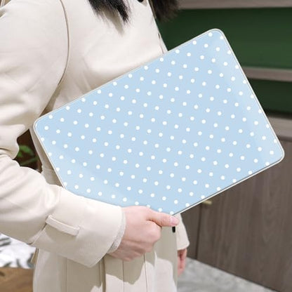 MEEgoodo 4-in-1 Printed Case for MacBook Neo 13 inch 2026 Release Model A3404,Laptop Hard Shell Cases with Keyboard Skin & Screen Protector & Webcam Covers,Blue & White Polka Dots - color: Blue & White Polka Dots