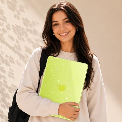 May Chen Compatible with MacBook Neo 13 inch Case 2026 Model A3404, Plastic Hard Shell,Keyboard Cover,Screen Protector,Dust Plug, for MacBook Neo 13" with A18 Pro Chip, Glitter Citrus - color: Glitter Citrus