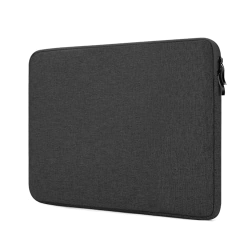 ProElife Sleeve Case for MacBook Neo & Air 13.6 Inch M5 M4, Water-Resistant | Black, Precision Fit, Soft Inner Lining Padded, Anti-Scratch, Double Zippers, Travel Carry Laptop Bag for Home Office - color: Black