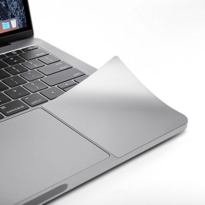 UPPERCASE Premium Palm Rest Protector Skin Cover Set Compatible with 2019-2020 MacBook Pro 16" Only, Silver