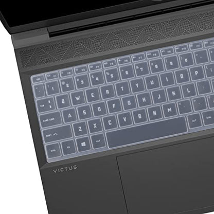 Keyboard Cover for 2026-2023 HP Victus 15 Gaming Laptop 15z-fb300 15t-fa200 15-fa2082wm 15-fb3001nr 15-fa2013dx 15-fa0033dx 15-fb3093dx 15-fb2063dx 15-fb2082wm 15-fb2063dx 15-fa1082wm 15-fb3025nr - color: Clear