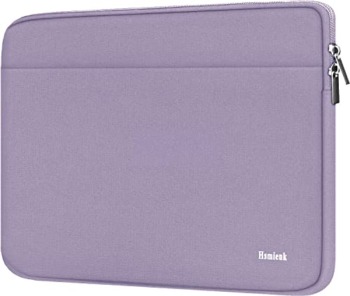 Laptop Sleeve 14 inch, Durable Shockproof Protective Notebook Cover Bag with Accessory Pocket, Carrying Laptop Sleeve Compatible for MacBook HP Lenovo Dell Asus Acer, Lilac Colour - color: Lilac Colour, size: 14 Inch