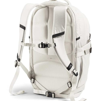The North Face Women's Recon Everyday Laptop Backpack - Commuter Travel Bag, 18" Laptop Sleeve, Water-Repellent, White Dune/TNF Black, One Size - color: White Dune/Tnf Black, size: One Size