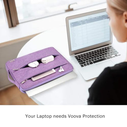 Voova 13.3-13 Inch Laptop Sleeve, Laptop Case, MacBook Case, Dark Purple | Slim splash-proof 13-inch laptop sleeve compatible with MacBook Pro M1-M4 Max, HP, Lenovo, Acer and Asus for daily use - color: Lavender, size: 12.6-13.6 Inch