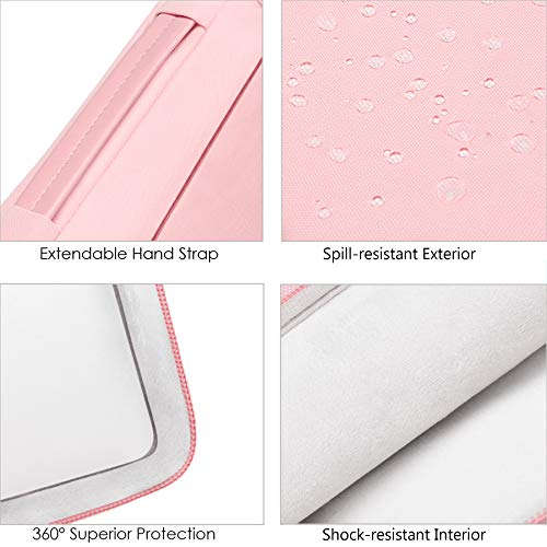 Lacdo 360° Protective Laptop Sleeve Case for 13 inch MacBook Air M5 A3449 (2026), M4 A3240 2025, M3 A3113 A2681 A2337 | 13" MacBook Neo A18 Pro A3404 (2026) | iPad Air/Pro 13 M5 Computer Bag, Pink - color: Pink, size: New MacBook Air/Neo/Pro 13 Inch