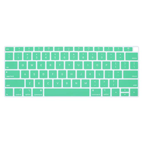 Se7enline Universal 12/13/14 Inch Laptop Keyboard Cover for Long Nails,Pink | Silicone Waterproof Dustproof Durable Washable Laptop Accessories US Layout 2023 2022 2021 2020 2019 2018,Aqua Green - color: Clover/Aqua Green