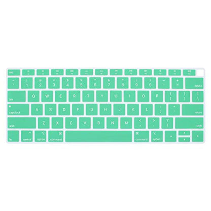 Se7enline Universal 12/13/14 Inch Laptop Keyboard Cover for Long Nails,Pink | Silicone Waterproof Dustproof Durable Washable Laptop Accessories US Layout 2023 2022 2021 2020 2019 2018,Aqua Green - color: Clover/Aqua Green