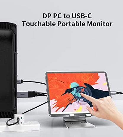 DisplayPort to USB C Cable 4K60Hz, 6.6ft for Studio Display, Wacom | Touchscreen Portable Monitor, AR Glasses Xreal Air, Rayneo, Rokid, USB-C Monitor