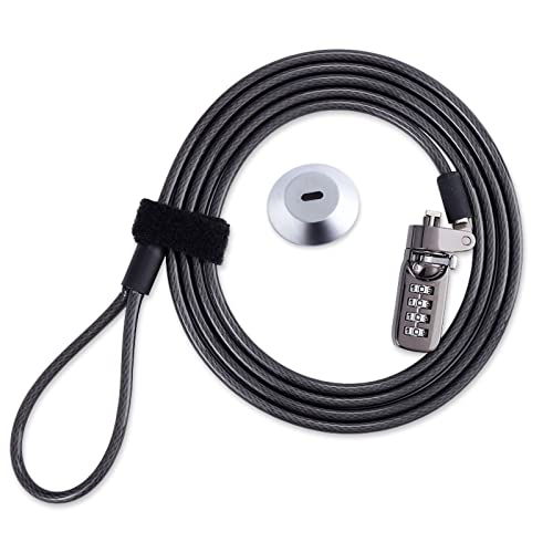 Adhesive Security Plate with Slot for Cables to Lock Down Laptops, Tablets, Monitors and Other Devices