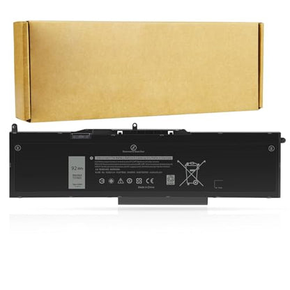 Futurebatt 11.4V 92Wh VG93N Laptop Battery Replacement for Dell Precision 15 3520 3530 M3520 M3530 Latitude 5580 5590 5591 E5580 E5590 E5591 Series 0VG93N WFWKK 0WFWKK - size: VG93N 15.71×4.84×1.18 in
