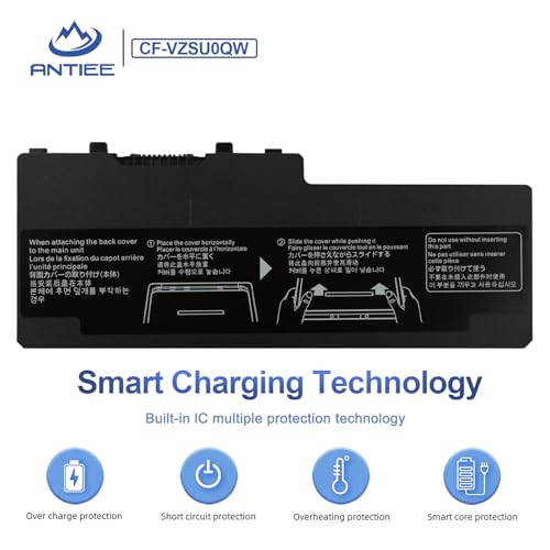 CF-VZSU0QW Battery for Panasonic ToughBook CF-20/Toughpad FZ-A2 Mk1 Tablet | 30Wh Replacement for CF-20A0205NG CF-20A0205TD FZ-A2A203CA3 CF-VZSU0QJS CF-VZSU0QK CF-VZSU0QR 11.4V 2600mAh - size: 7.9*3.1*0.3inch CF-20