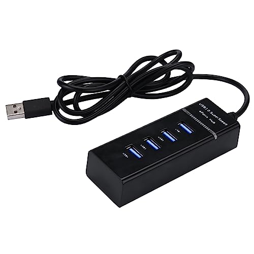 USB Hub Multi USB Splitter USB 3.0 Port Extender Hub with 4 Ports, USB Extension Cable Super Speed HUB Splitter Expansion for Mouse Flash Drive Keyboard Mobile Hard Disk Drive