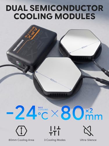 LABEWVI Semiconductor Peltier Cooling Vest with 20000mAh Battery Pack, 3 Cooling Modes, Up to -24℃ Cooling - size: Large-XX-Large