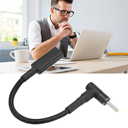 ciciglow USB C to DC Adapter, 100W 5A 20V Female to 2.5x0.7mm Male Charging Cable Converter Support PD Fast Charging, Easy to Bend, Time Use