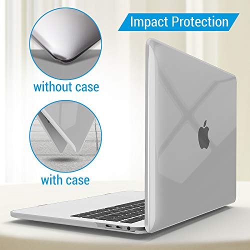 IBENZER Compatible with MacBook Pro 13 Inch Case M2 M1 2026 2025 2024 2023 2022 A2338 A2289 A2251 A2159 A1989 A1706 A1708, Hard Shell Case & Keyboard Cover for Mac Pro 13, Crystal Clear, T13CYCL+1A - color: Crystal Clear