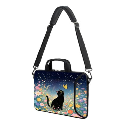 AMARY 17" Laptop Shoulder Bag Carrying Case Adjustable shoulder straps, comfortable handle, front pocket for storing mouse (Cat-1) - color: Cat-1