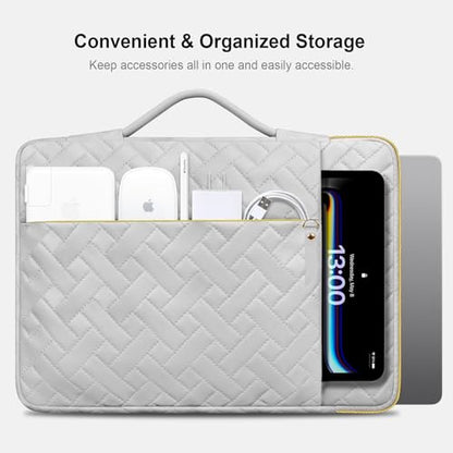Lacdo 360° Protective Laptop Sleeve Case for 13 inch New MacBook Air M5 A3449 (2026), M4 A3240 2025, M3 A3113, M2 A2681, M1 A2337 A2179 A1932 | 13 inch MacBook Neo A18 Pro A3404 (2026), Space Gray - color: Space gray, size: New MacBook Air/Neo/Pro 13 Inch