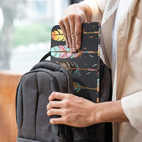 14 inch Laptop Sleeve with Handle Shockproof Laptop Bag Waterproof Computer Cover Bag Feather Arrows Briefcase