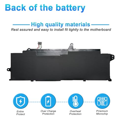 L21M4P75 L21B4P71 L21L4P73 Laptop Battery Replacement for Lenovo ThinkPad T14s Gen 3 2022,ThinkPad T14s Gen 4 2023 Series L21D4P74 15.36V 57Wh 4-Cell - size: 11.61*4.21*0.21inch L21M4P75