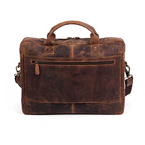 Leather briefcase 18 Inch Laptop Messenger Bags for Men and Women Best Office Briefcase Satchel Bag - style: 16 Inch
